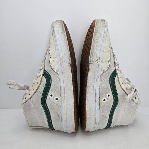 Vans x Gilbert Crockett | SK8-Hi white green skateboard hi-top sneakers | WMS 8 - Picture 7 of 8